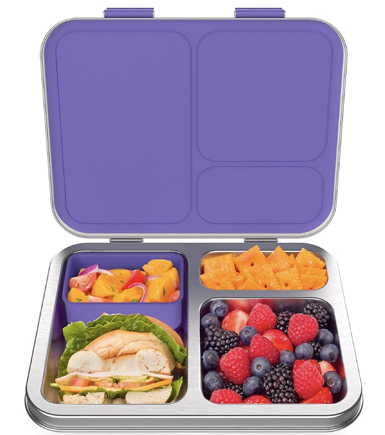 Sustainable Food Storage : Bento Lunch Box For Kids with Separate Compartments