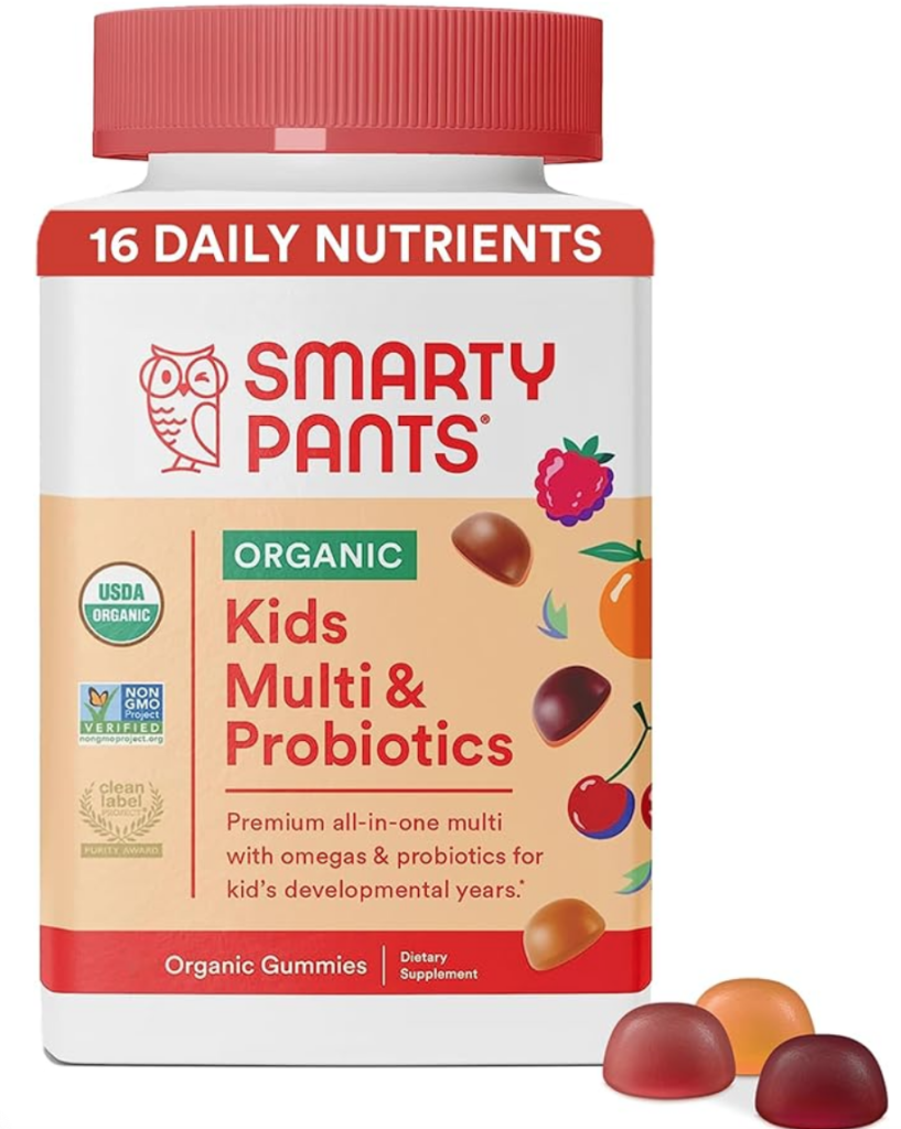 Smarty Pants organic multivitamins for kids